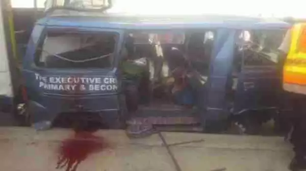 OMG!!! School-children Killed On Abuja Highway As Truck Rams Into Bus (Graphic Photos)